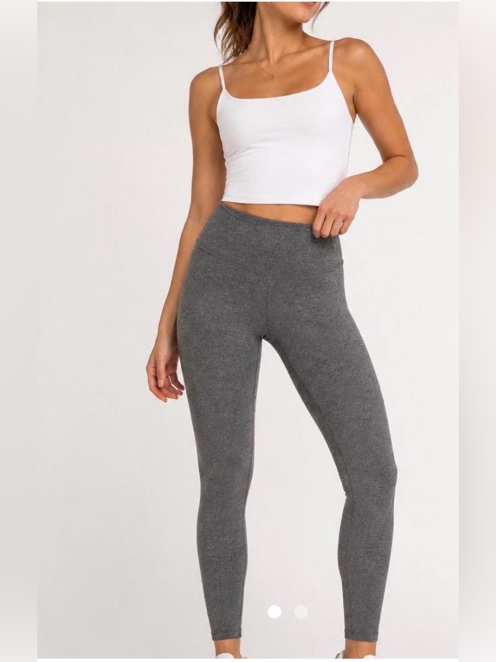 Aerie women’s chill play move heather gray leggings size medium